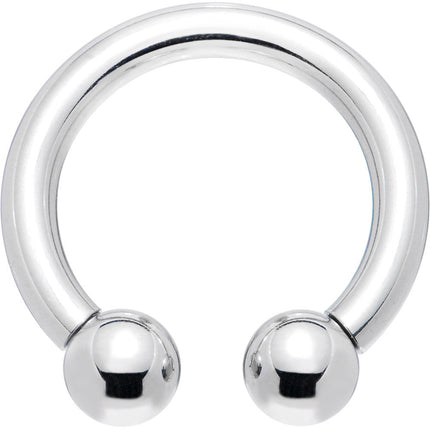 8G 5/8 Internally Threaded Steel Horseshoe Circular Barbell
