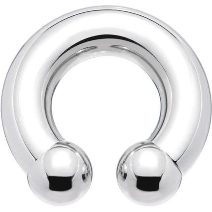 0G 5/8 Internally Threaded Horseshoe Circular Barbell