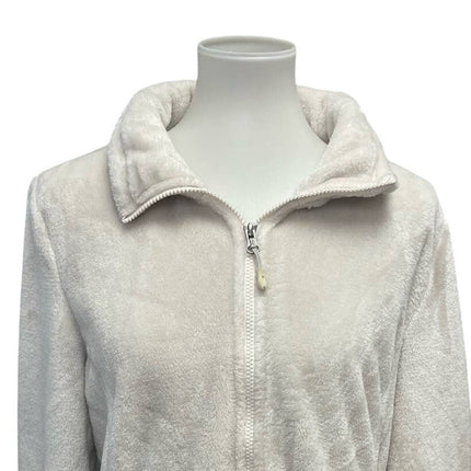 HeatKeep Womens XL Super Soft Full Zip 100% Polyester Fleece Jacket w Pockets