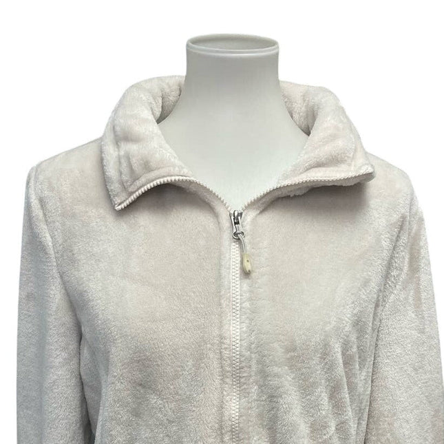 HeatKeep Womens XL Super Soft Full Zip 100% Polyester Fleece Jacket w Pockets