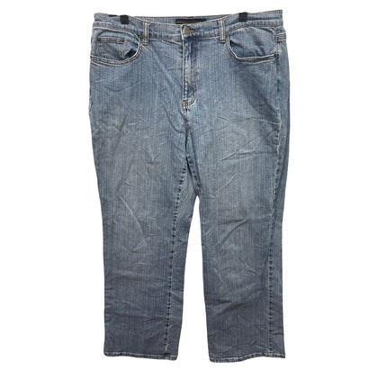 Venezia Plus Size 18 Average Light Wash Stretch Cotton Denim Blue Jeans