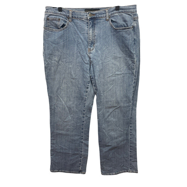 Venezia Plus Size 18 Average Light Wash Stretch Cotton Denim Blue Jeans