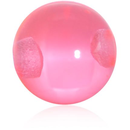 4mm Pink Acrylic Captive Bead Ring Replacement Ball