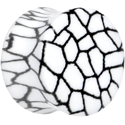 Snake Skin Glow in the Dark Saddle Plug 2G to 1 Inch