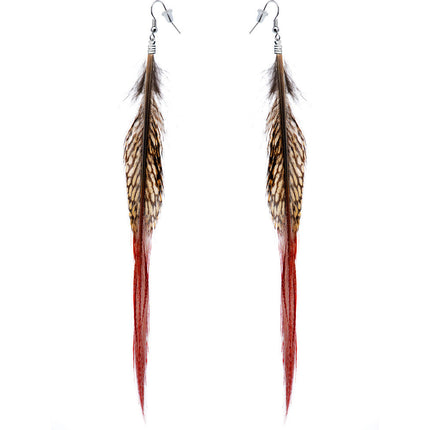 Natural Beauty Feather Earrings