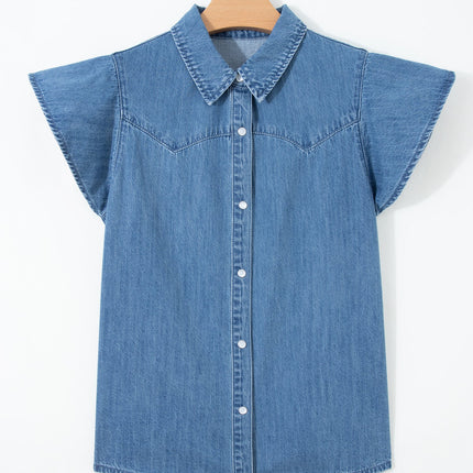 Keyla Ruffled Short Sleeve Shirt