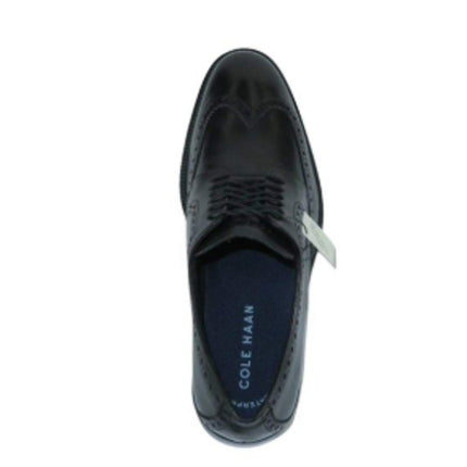 New In Box Cole Haan Men Size 11 Black Leather Laced Wing Oxford Grand 360 Shoes