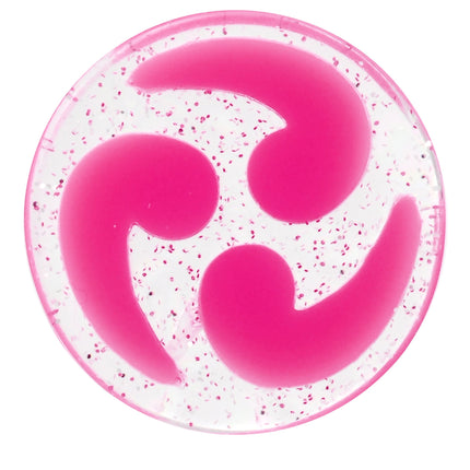 18mm Pink Quotation Symbol Saddle Plug