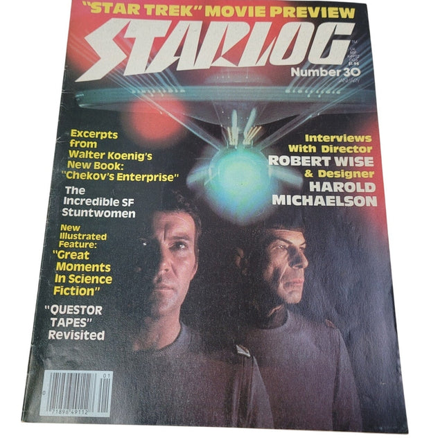 Vintage January 1980 Starlog The Magazine of the Future #30 Star Trek Movie