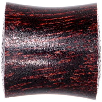00G Organic Tamarind Wood Offset Eyelet Saddle Plug