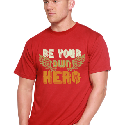 Be Your Own Hero Men's Bamboo Viscose/Organic Cotton Short Sleeve Graphic T-Shirt