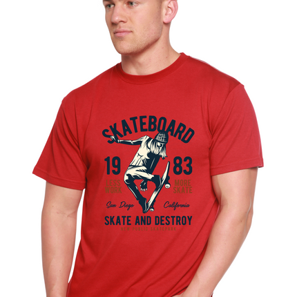 Skateboard 1983 Men's Bamboo Viscose/Organic Cotton Short Sleeve Graphic T-Shirt