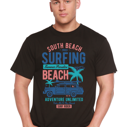 South Beach Spun Bamboo® Men's Bamboo Viscose/Organic Cotton Short Sleeve Graphic T-Shirt