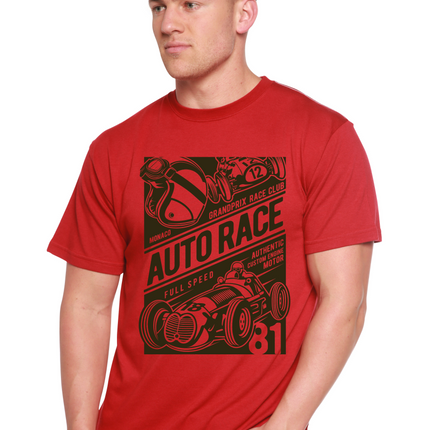 Auto Race Men's Bamboo Viscose/Organic Cotton Short Sleeve Graphic T-Shirt