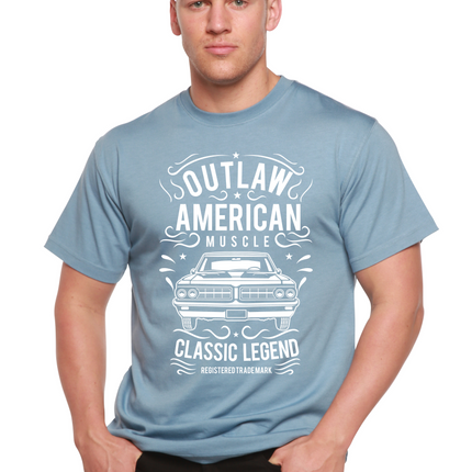 Outlaw American Muscle Spun Bamboo® Men's Bamboo Viscose/Organic Cotton Short Sleeve Graphic T-Shirt