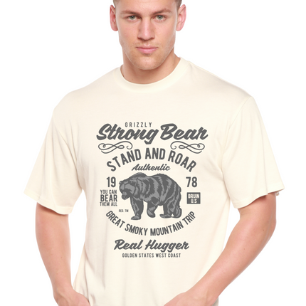 Strong Bear Spun Bamboo® Men's Bamboo Viscose/Organic Cotton Short Sleeve Graphic T-Shirt