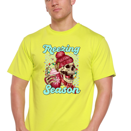 Freezing Season Unisex Bamboo Viscose/Organic Cotton Short Sleeve Graphic T-Shirt