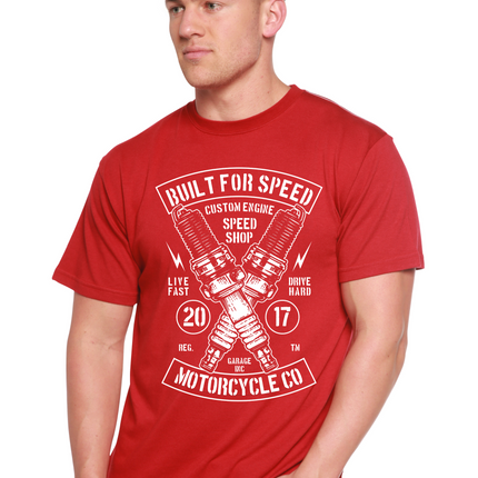 Built For Speed Men's Bamboo Viscose/Organic Cotton Short Sleeve Graphic T-Shirt