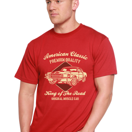 American Classic Men's Bamboo Viscose/Organic Cotton Short Sleeve Graphic T-Shirt