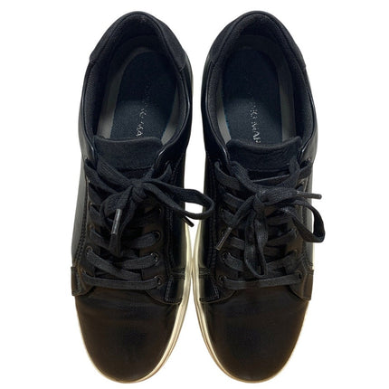 Bruno Marc Mens Size 10 Black Sneakers Lace Up Round Closed Toe Low Top Shoes