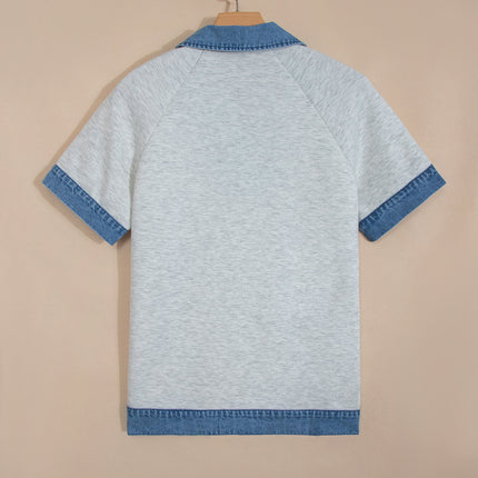 Mckayla Cuffed Short Sleeve Top