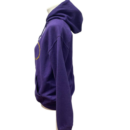 Harry Potter Womens Small Gold Glasses Purple Cotton Blend Hoodie Sweatshirt