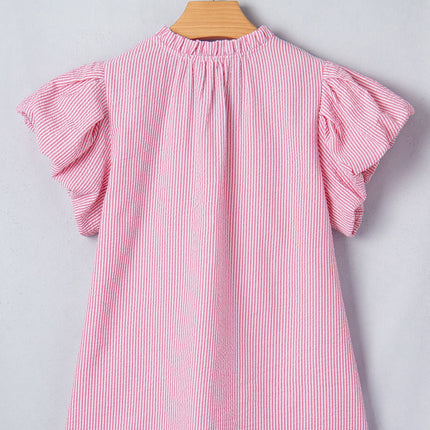Maelynn Short Bubble Sleeve Blouse