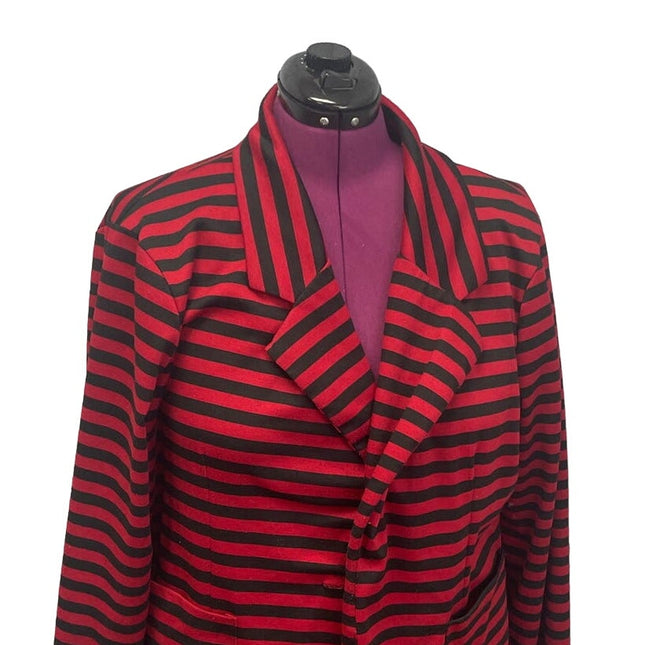 Jamie Nicole Collection Womens Plus Size 3X Long Sleeve Cotton Blend Blazer