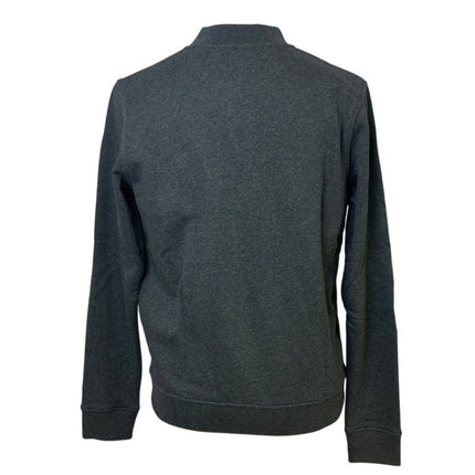New Champion Mens Small Dark Gray Snap Up Hand Printed Blue Jay Bomber Jacket