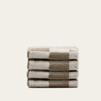 Tan & Ecru / Washcloth (Set of 4)