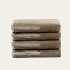 Tan & Ecru / Washcloth (Set of 4)