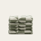Sage & Ecru / Washcloths (Set of 4)