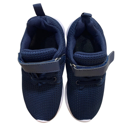Runside Little Boys Size 12 Navy Sneakers Lace Up Hook Loop Fastener Shoes