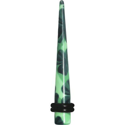 2G Green Acrylic Four Leaf Clover Field Taper