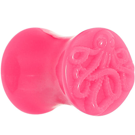 0G Pink Acrylic Octopus Plug