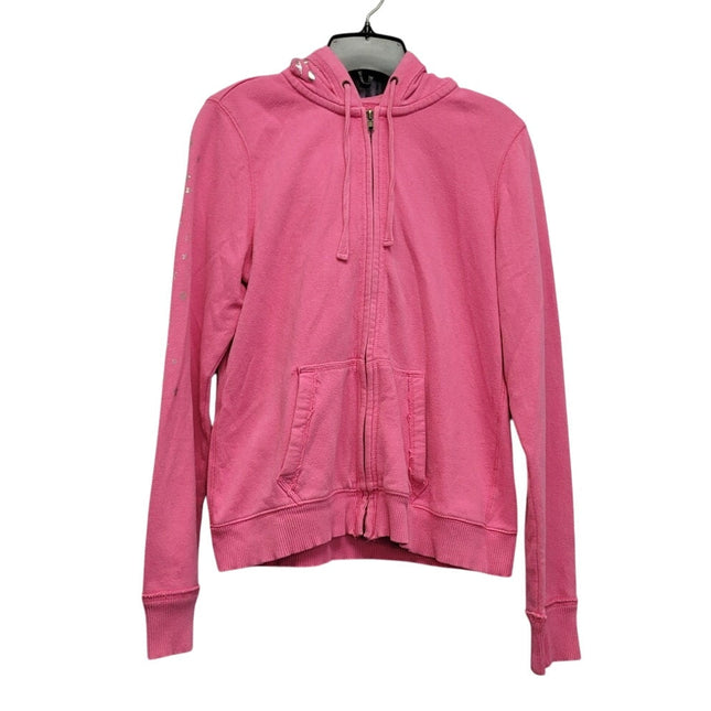 Jenni Juniors Medium PolyCotton Peace Stars Long Sleeve Full Zip Hooded Jacket