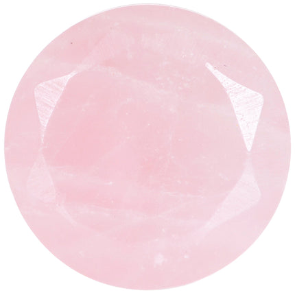 1/2 Rose Quartz Natural Stone Faceted Saddle Plug Set