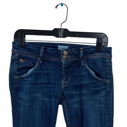 Hudson Womens Size 26 Dark Blue Stretch Cotton Collin Flap Skinny Denim Jeans
