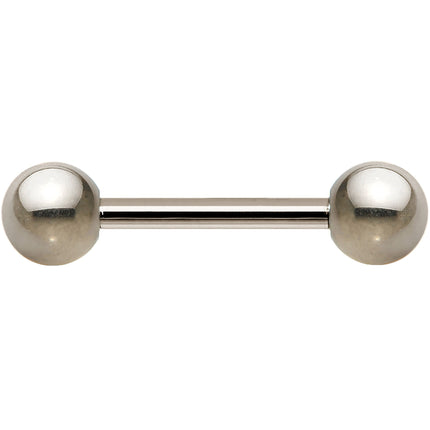 14G Grade 23 Solid Titanium Barbell 1/2 5mm