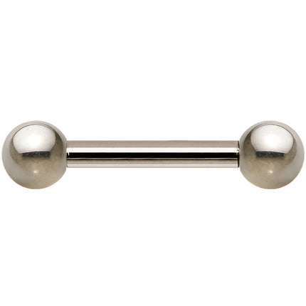 14G Grade 23 Solid Titanium Barbell 3/8 4mm