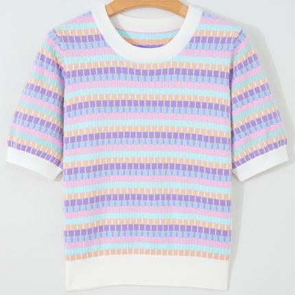 Ailany Knit Short Sleeve Sweater