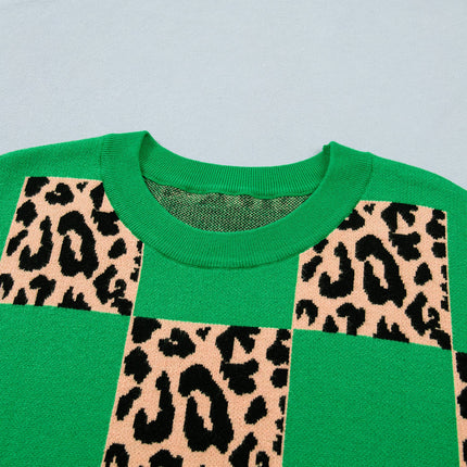 Cattleya Checkered Short Sleeve PLUS Sweater