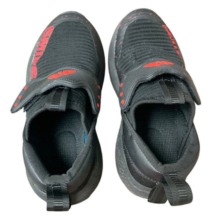Little Boys 12 Black Red Lightweight Breathable Non Slip Athletic Sneaker Shoes