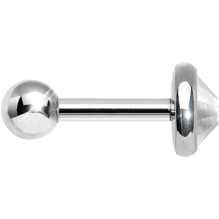 5mm Clear Gem Tragus Cartilage Barbell Earring