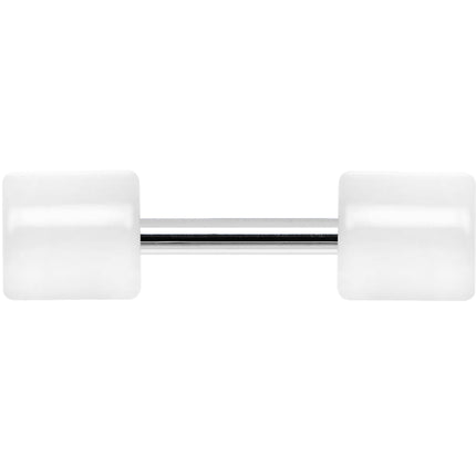 White Acrylic Cheater Plug Looks Like 6G