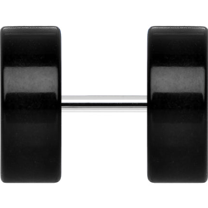 Black Acrylic Cheater Plug Set Looks Like 00G