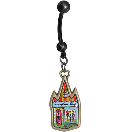 Always Time to Shop Dangle Belly Ring