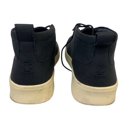 IZOD Mens Size 10 Black Chukka Ankle Boots Lace Up Round Toe Memory Foam Shoes