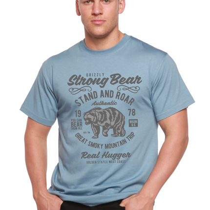 Strong Bear Spun Bamboo® Men's Bamboo Viscose/Organic Cotton Short Sleeve Graphic T-Shirt