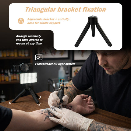 Professional Tattoo Photography Anti-3.0 Glare Kit 120 LED Beads（12W）Brighter and lighter